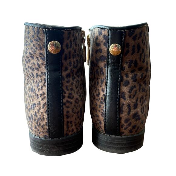 Michael Kors Toddler Boots Size 8 Leopard Zip EUC - Picture 10 of 12